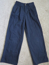 GEORGE BRAND PLEATED FRONT ADJ. WAIST NAVY PANT-SIZE 10 SLIM