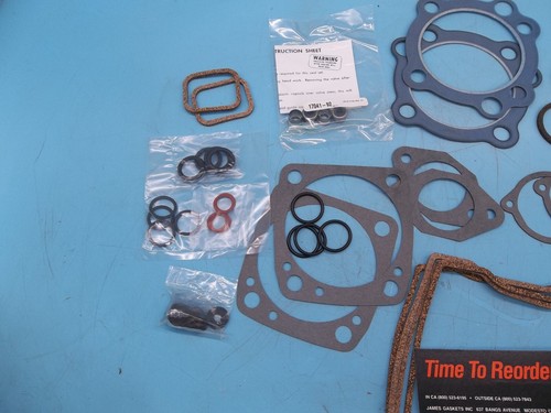 Genuine James Gasket Top End Cork Gasket Seal Kit 1984-1986 Harley 1340cc (HD21) - Picture 5 of 6
