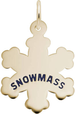 10K or 14K Gold Snowmass Snowflake Charm by Rembrandt