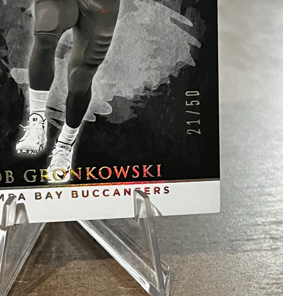 Rob Gronkowski /50 IMPECCABLE SILVER SP 2020 Tampa Bay Buccaneers  - Image 2 of 4