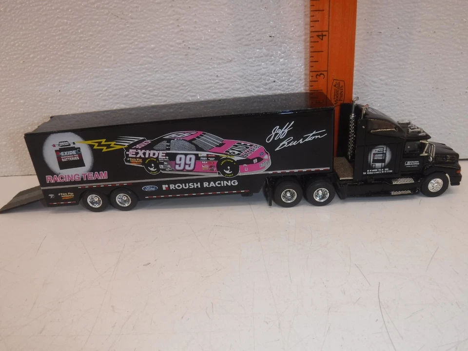 Camión semirremolque vintage Race Champions NASCAR 1993 Roush Racing #99. L.E Foto 2 de 4