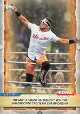 2020 Topps WWE Road to Wrestlemania The Miz Shane McMahon #83