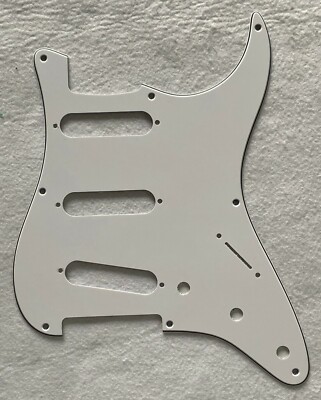 For US Fender 57' 8 screw Stratocaster  Guitar Pickguard,3 Ply White