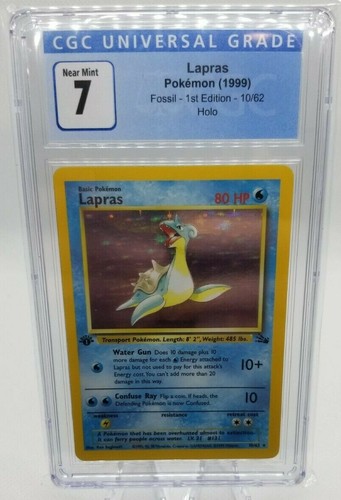 Lapras (1st Edition) graded CGC 7 for sale on eBay