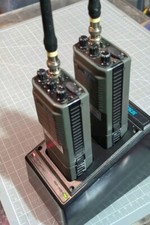 Pair Of Tekk KS-220 VHF Transceivers  DC900 Desk Charger