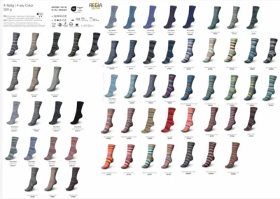 SCHACHENMAYR REGIA 100g REGIA COLOR 4-fädig 4-fach Sockenwolle - große Farbauswahl