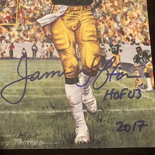 James Lofton Signed Goal Line Art Card GLAC Autographed w/HOF Packers JSA S08144 - Picture 2 of 5