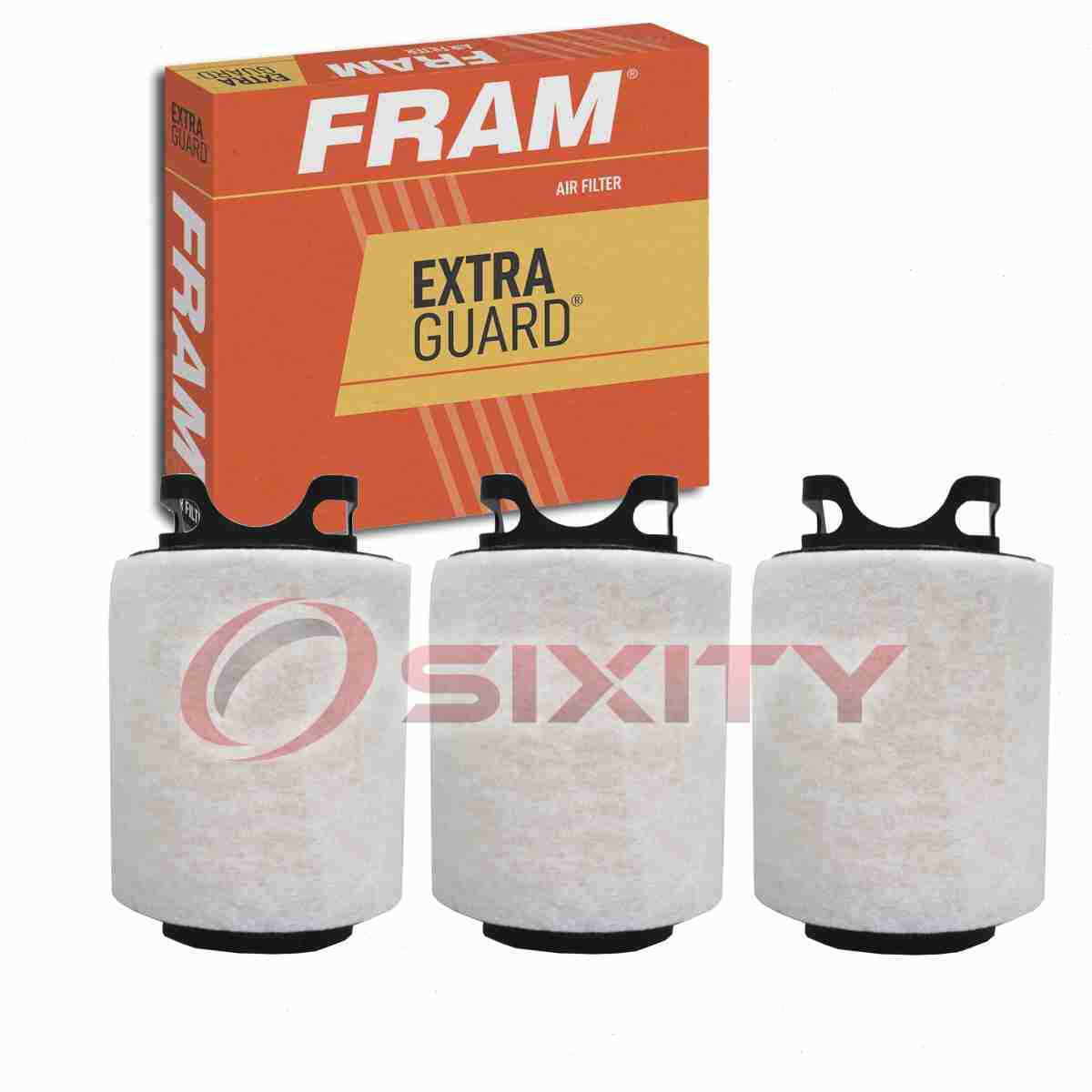 3 pc FRAM Extra Guard CA9800 Air Filters for V10-0619 PA9910 MGA9676 LX 1566 ec