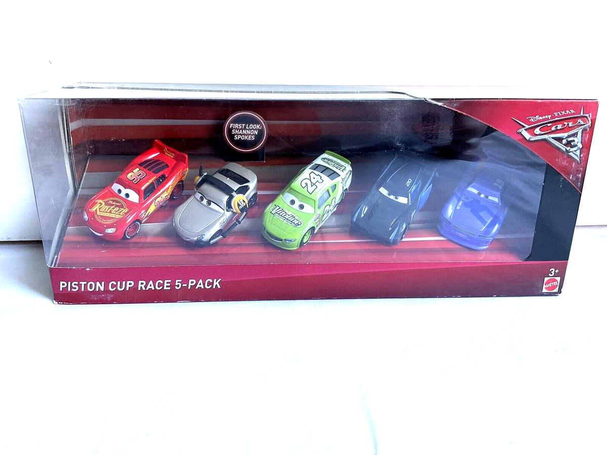 Disney Pixar Cars 3 Piston Cup Race 5 Pack w/Shannon Spokes New | eBay