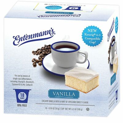 Entenmann's Single Serve Coffee, Vanilla, 18 count box