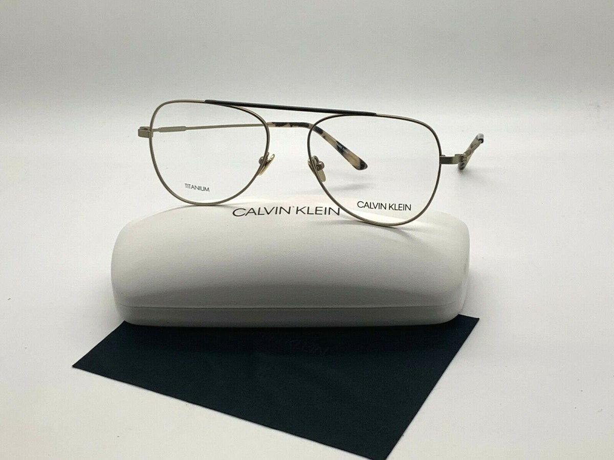 Calvin Klein CK 19152 716 GOLD/BLACK Eyeglasses Frames 54-17-145MM