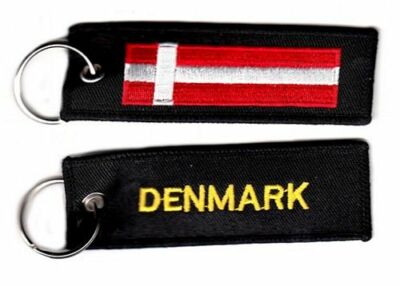 Schlüsselanhänger Dänemark Flagge Fahne