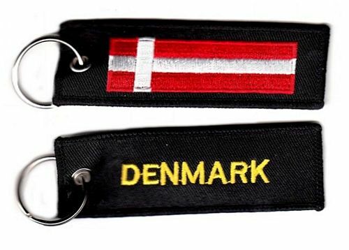 Schlüsselanhänger Dänemark Flagge Fahne - Bild 1 von 1
