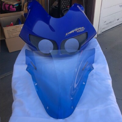 buell firebolt upper nose fairing cowl with Memphis Shades windscreen xb9r xb12r