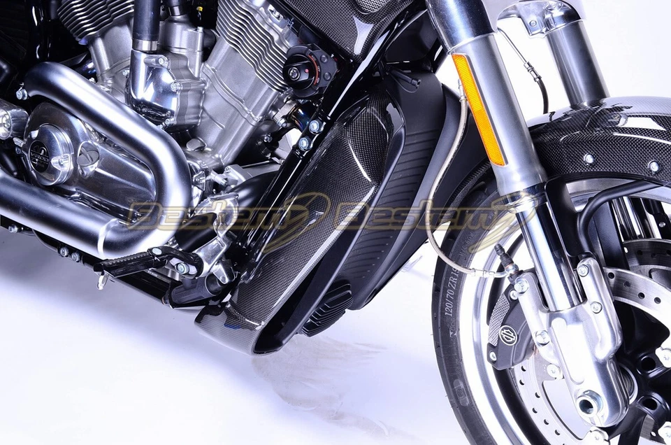 Panel de cubierta lateral del radiador de fibra de carbono Harley Davidson V-Rod Muscle 09-17  Foto 2 de 4