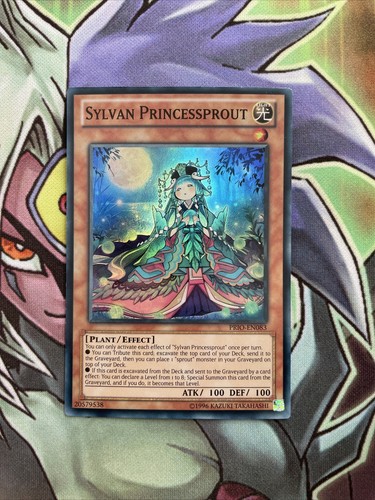 PRIO-DE083 Sylvan Princessprout Super Rare UNL Auflage NM Yugioh Karte