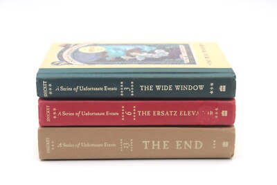 A Series of Unfortunate Events By Lemony Snicket Books 3, 6, 13 1st Editions HC