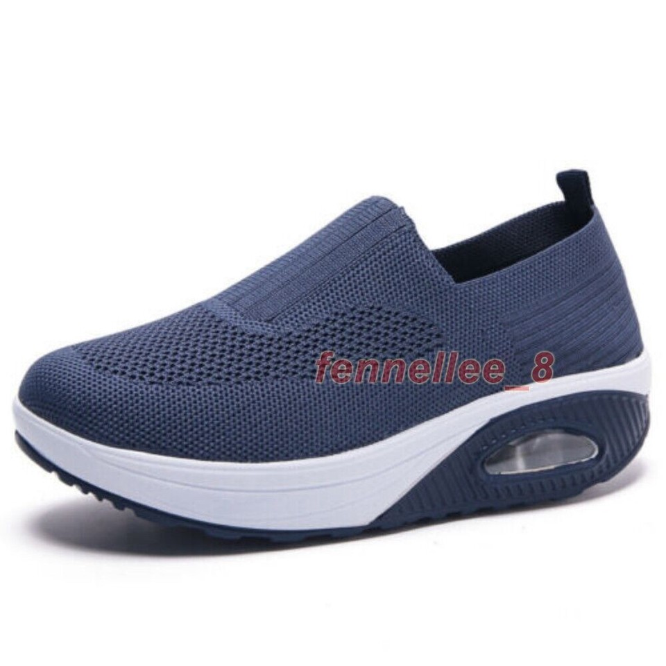 Cushion Platform Diabetic Walking Shoes Slip on Size Womens Orthopedic