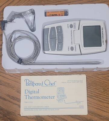 Pampered Chef Digital Thermometer Meat Candy Food NEW In Package #2243