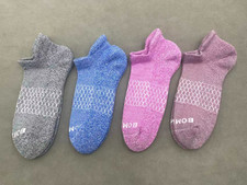 BOMBAS Women's 4 pairs Solid Honeycomb Ankle Socks Medium 8-10.5 4 Colors