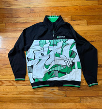 Vintage Y2K Ecko Unltd. AOP Graffiti Full Zip Track Jacket Mens Size M Pinkman