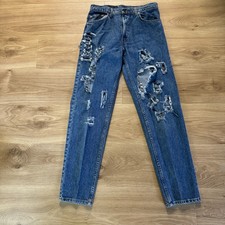 Levi's 550 Jeans Mens 30x32 Blue Distressed Straight Leg Made in USA Vintage