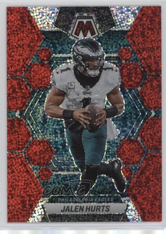 2023 Panini Mosaic Red Sparkle Prizm Jalen Hurts #192 qf4