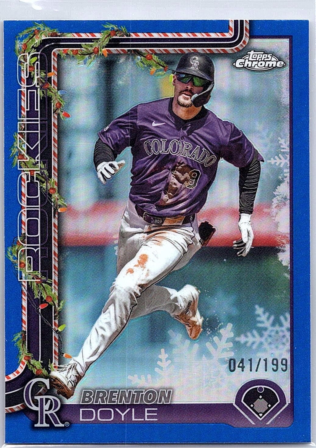2025 Topps Holiday - Brenton Doyle #H101 Holiday Blue Chrome /199