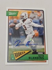 Quin Blanding Washington Redskins 2018 Panini Classics Certified Autograph Card 