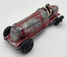 Vintage Hubley Kiddie Toy Race Car 5 Racer w/ Driver Metal Die Cast Roadster