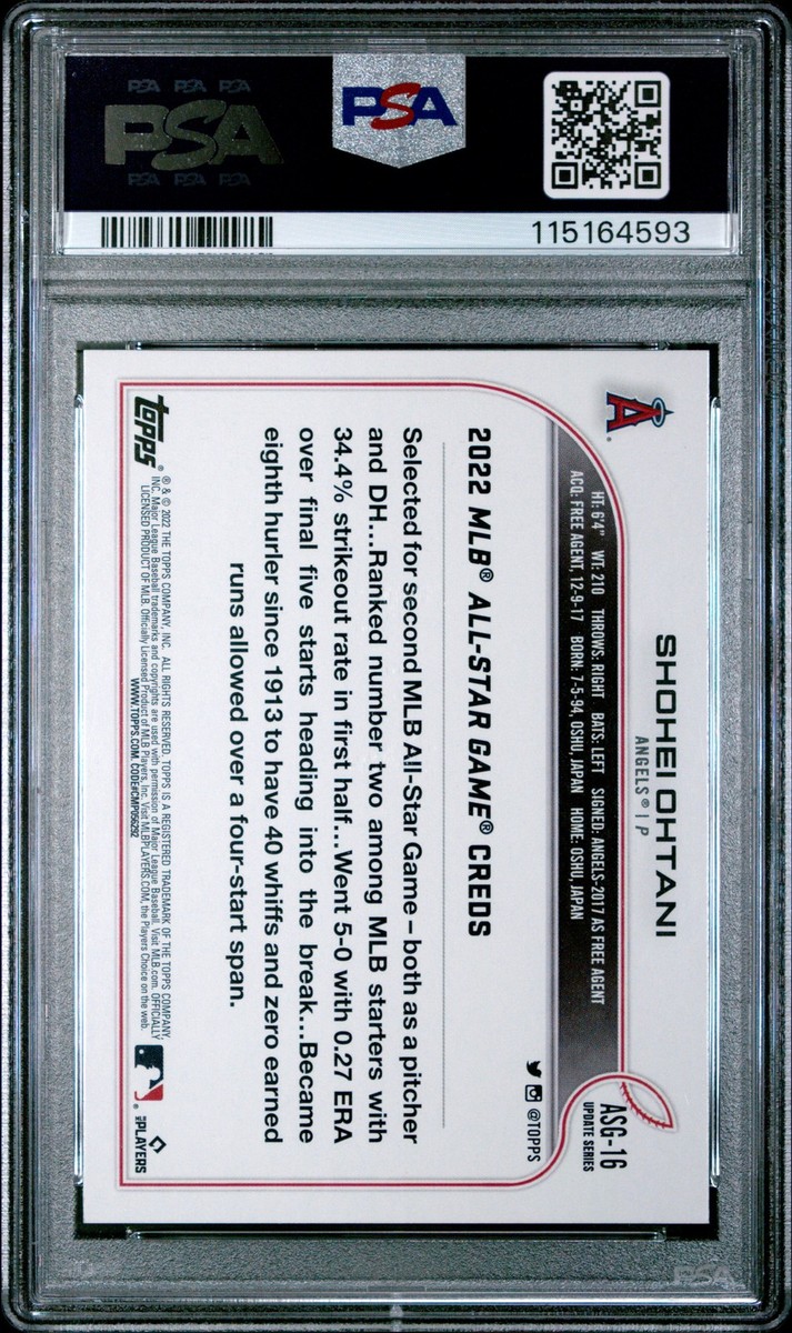 大谷翔平　topps 2022 AllStar StitchesJersey 2022 Topps Update Series - 2022 Mlb All-Star Game Shohei
