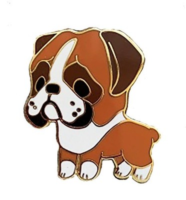 BOXER DOG ENAMEL PIN THOUSAND SKIES