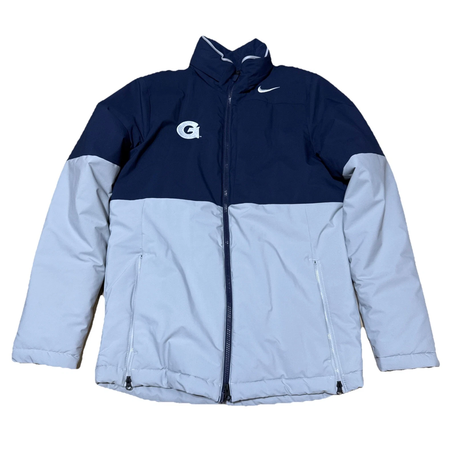 Nike Storm Fit Parka Puffer Hooded Jacket Coat Mens Small Georgetown Hoyas