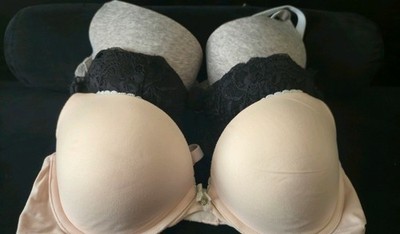 Victoria's Secret Bundle 3 PCS Bras  Demi Bustie/ Push Up Size 34D