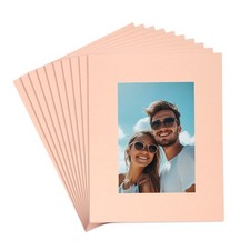 25Pcs Picture Mats, 8x10 Frame Mattes, Lotus Color