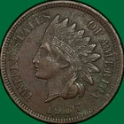 1907 Indian Head Cent Choice Extremely Fine XF+ Coin, Corrosion #42849