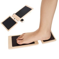 Ankle Balance Board Foot Strengthener, Wood Wobble for Sprained brown