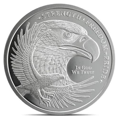 5 oz GSM Silver Eagle Silver Round .999 Fine