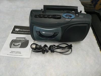 Vintage White-Westinghouse WPC13430 Portable Radio Cassette Recorder - WORKING