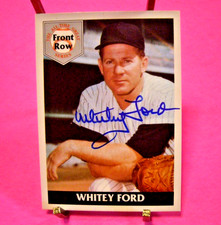 Baseball - Whitey Ford - 1992 Front Row All Time Greats Card # 1 - Autograph