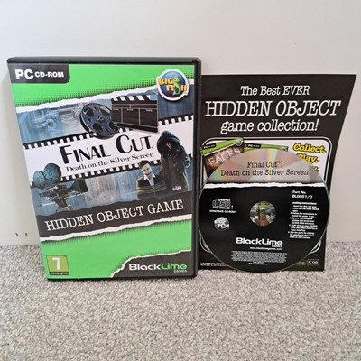 Final Cut Death on the Silver Screen PC Spiel Wimmelbild Big Fish Black Lime