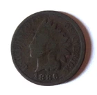 Antique 1886 USA Indian Head Cent Penny, Small Letters