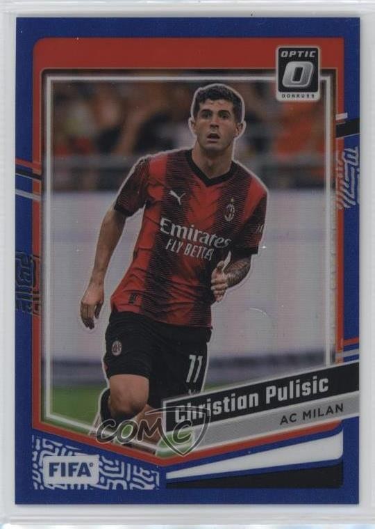 2023-24 Panini Donruss FIFA Optic Blue Prizm 83/99 Christian Pulisic #128 uk2