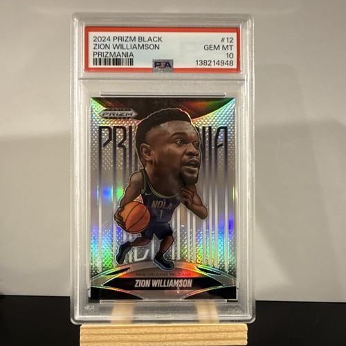Panini 2024-25 Prizm Black Prizmania Zion Williamson #12 Pelicans PSA 10