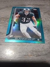 2025 Topps Chrome Football Reed Blankenship teal /199 Eagles SP Mint 🔥