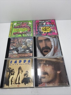 Frank Zappa 6  Cd Lot  Cheap Thrills Zoot Apostrophe Sheik