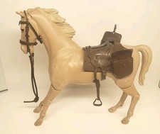VTG Louis MARX JOHNNY WEST TOY JOINTED HORSE THUNDERBOLT 12 Accessories