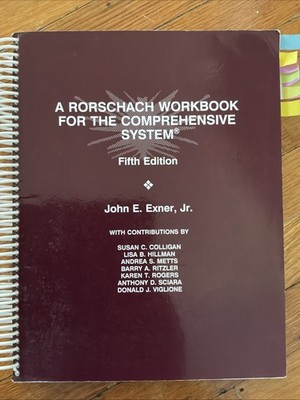 A Rorschach Workbook For The Comprehensive System 5th Edition john E Exner Jr