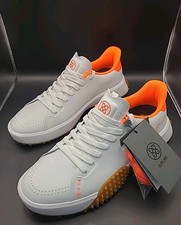 NEW G/FORE G.112 Men's Golf Shoes GMF000067 - Snow/Shocking Orange Size 7.5