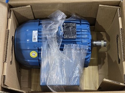 Weg W21X AC Motor 00536XT3E184T, 5 HP, 3490 RPM, 230/460VAC, 60Hz, 3Ph, 182/4T